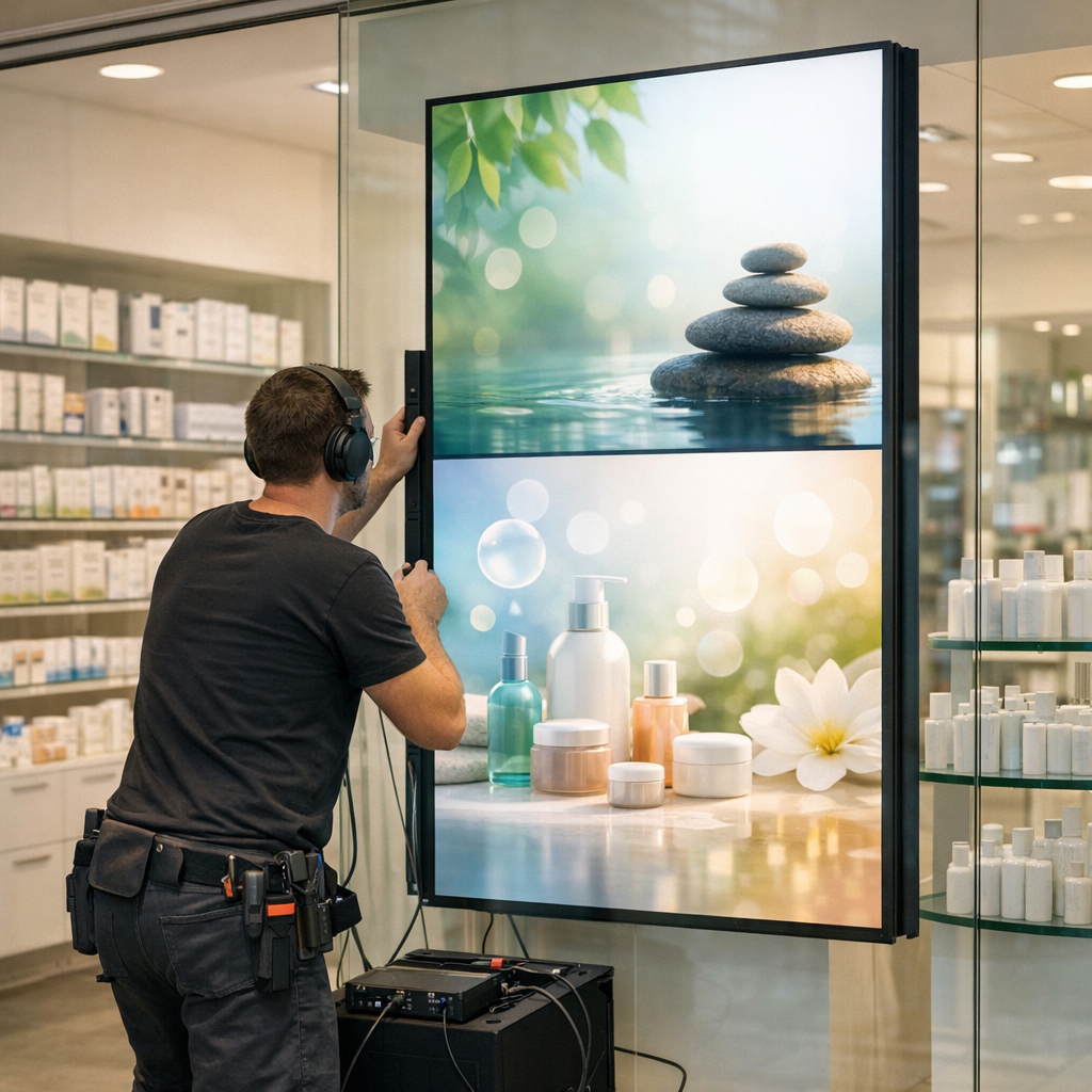 Affichage dynamique en pharmacie : contenus qui marchent