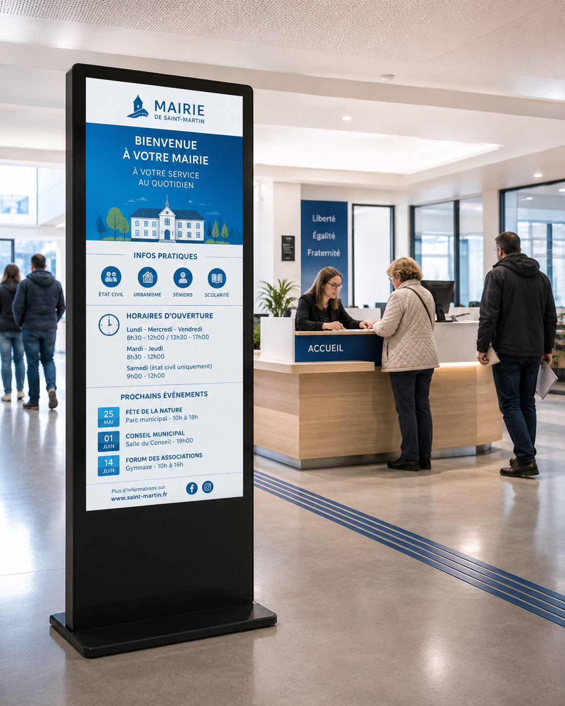 CMS affichage dynamique pour collectivité