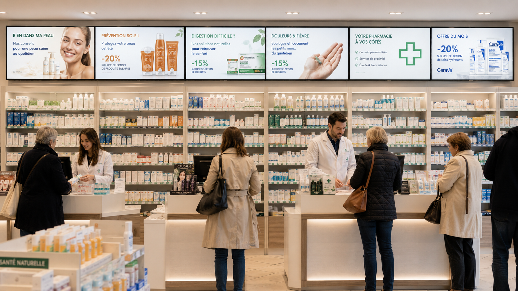 CMS affichage dynamique pour pharmacie