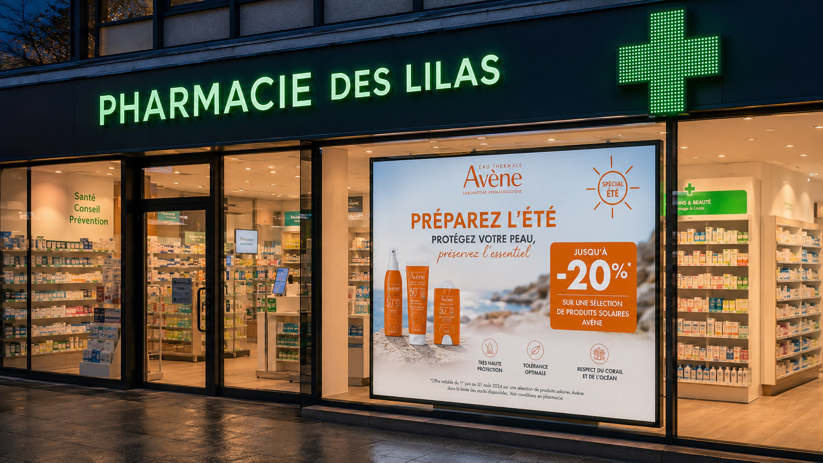 Affichage dynamique pour pharmacie