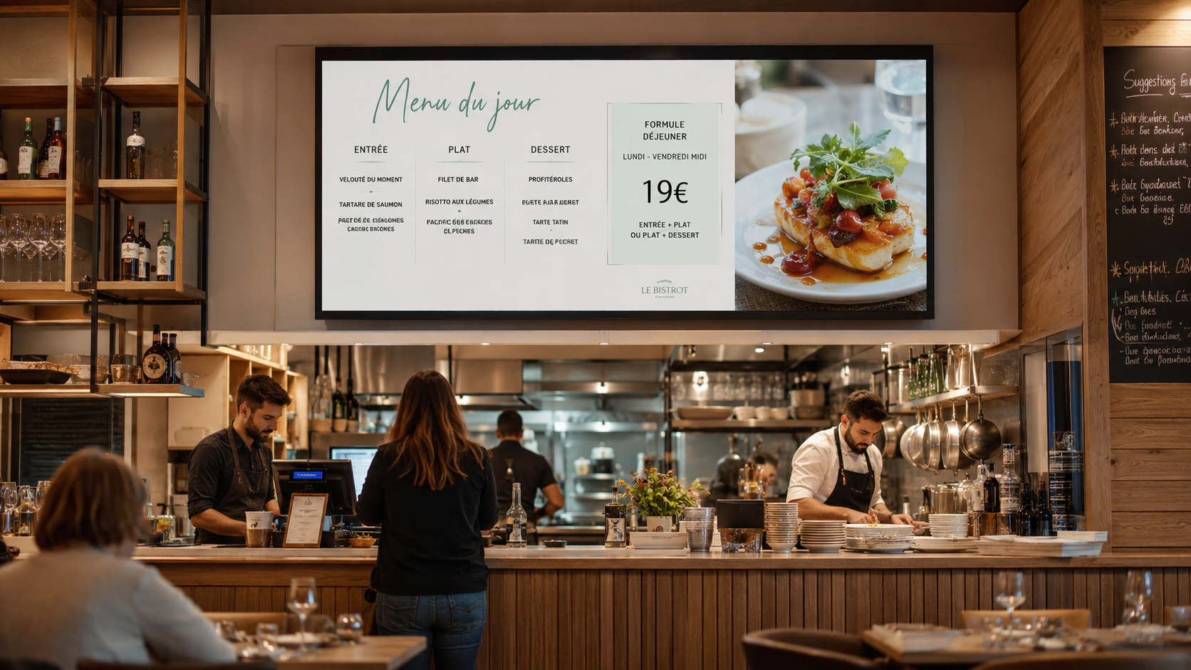 Solutions menu board restaurant