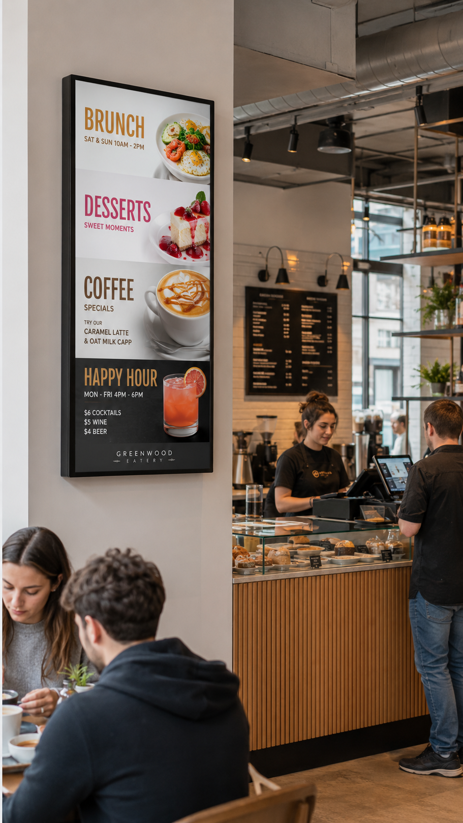 Affichage dynamique pour restaurant